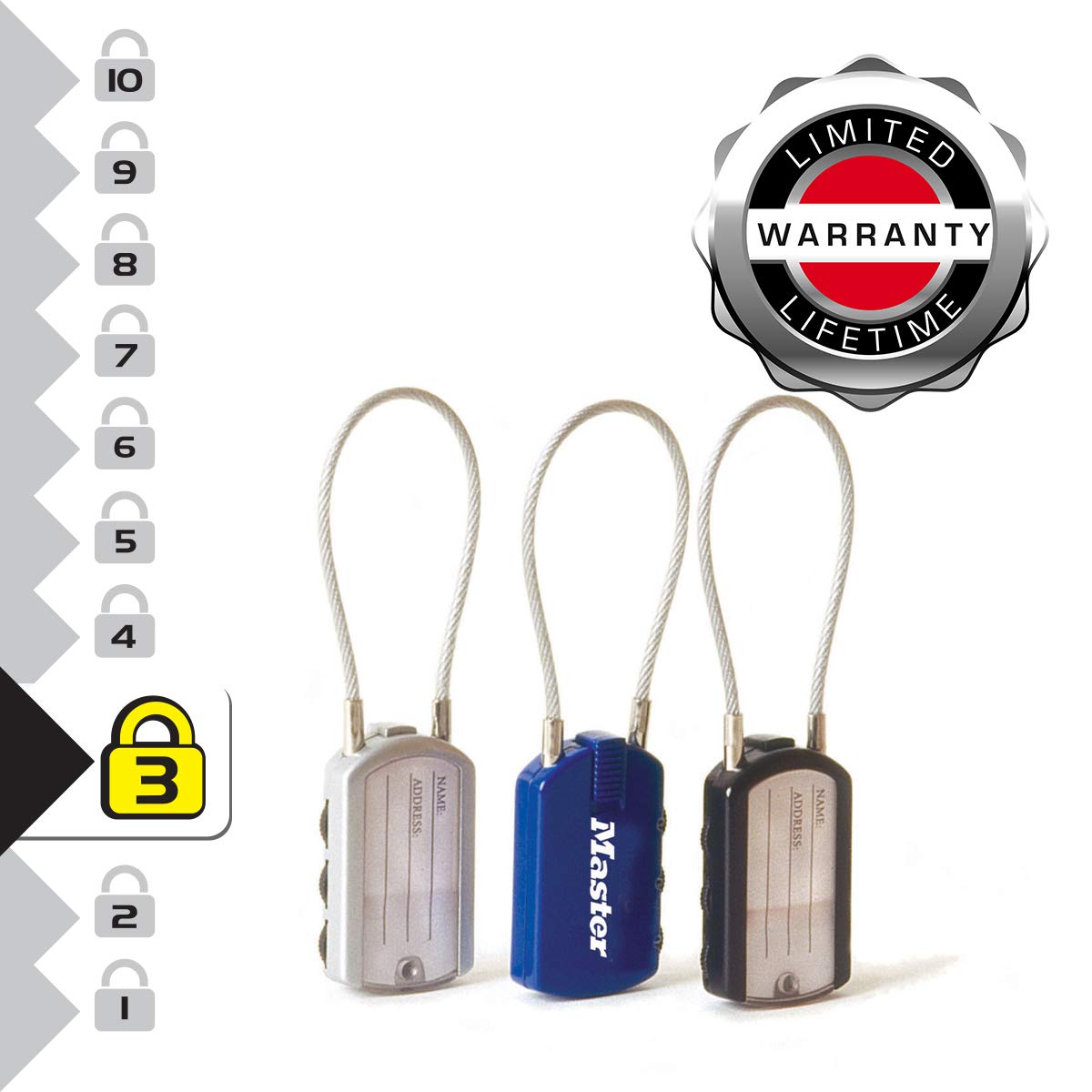 Amazon.co.jp: マスターロックwith Combination Lock Adressenschild